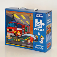 Kedvenc kirakóm 45 db puzzle tűzoltóállomás