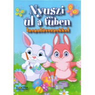 Nyuszi ül a fűben