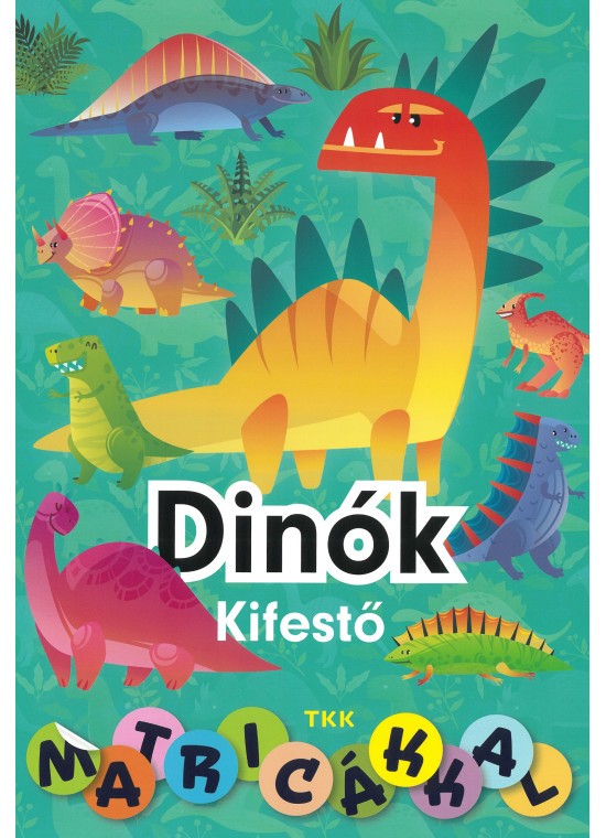 Dinók kifestő - matricákkal
