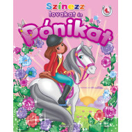 Színezz lovakat és pónikat - 4. (Virágkoszorú) 