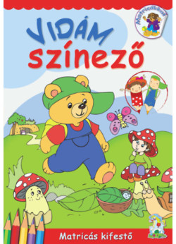 Vidám színező - matricás kifestő