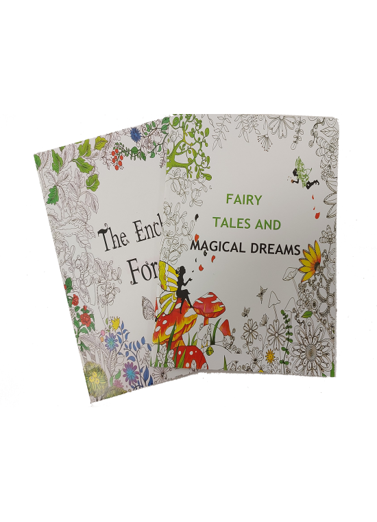 Felnőtt kifestő A5 duo pack The enchanted forest/Fairy tales and magical dreams