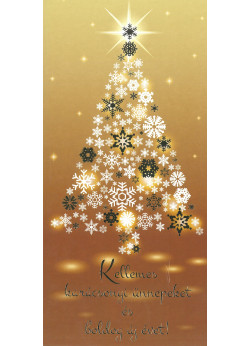 Képeslap borítékos KF353 - Kellemes karácsonyi ünnepeket