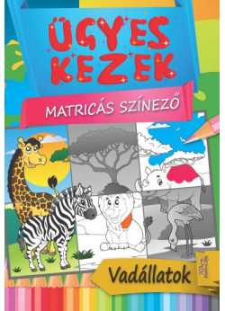Ügyes kezek - matricás színező - vadállatok