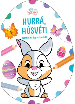 Disney Baby - Hurrá, Húsvét! -tojás alakú színező 