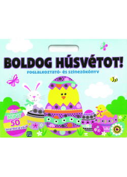 Boldog húsvétot! - Foglalkoztató- és színezőkönyv - esztétikai hibás borítós