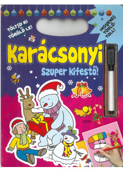 Töltsd ki és töröld le! - Karácsonyi szuper kifestő KÉK