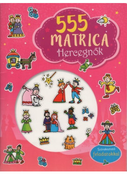 555 matrica: Hercegnők - Szórakoztató feladatokkal