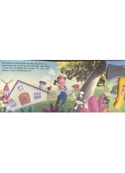 Péter gazda fát vág