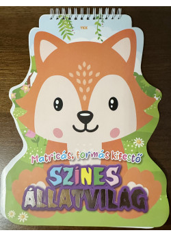 Színes állatvilág - matricás színező