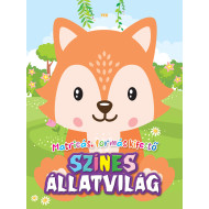 Színes állatvilág - matricás színező Színes állatvilág - matricás színező