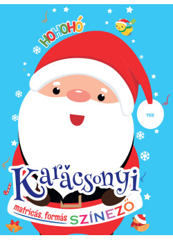 Karácsonyi matricás színező
