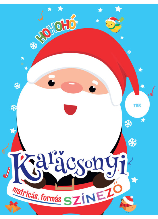 Karácsonyi matricás színező