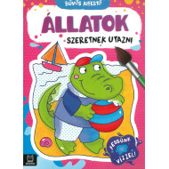 Bűvös kifestó Állatok szeretnek sportolni