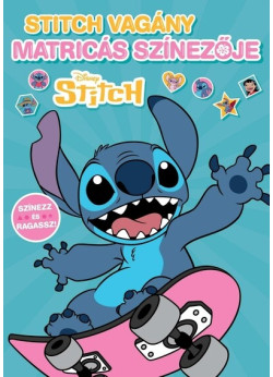 Disney - Stitch vagány matricás színezője - színező és foglalkoztató