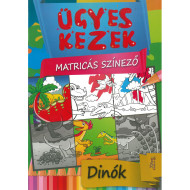 Ügyes kezek-matricás színező-dínók