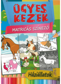 Ügyes kezek-matricás színező-háziállatok