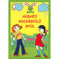 Húsvéti kockásfülű nyúl - mesés kifestő