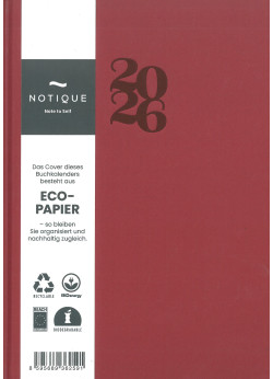 2026 határidőnapló NOTIQUE heti KIRSCHE