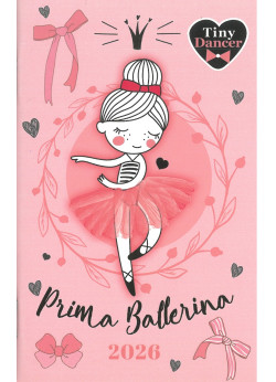 2026 zsebnaptár A6 tűzött  Tiny Dancer Ballerina