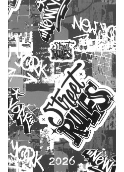 2026 zsebnaptár A6 tűzött  Street Rules