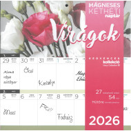 2026 Mágneses naptár VIRÁGOK 