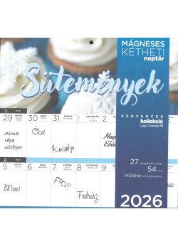 2026 Mágneses naptár SÜTEMÉNYEK
