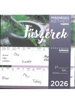 2026 Mágneses naptár FŰSZEREK
