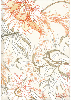 2026 határidőnapló B5 Beige Flower