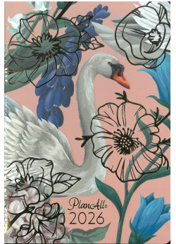 2026 zsebnaptár B6 tűzött  SWAN