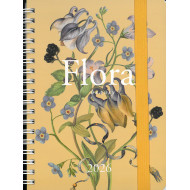 2026 spirálozott B6 határidőnapló  FLORA