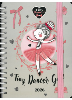 2026 spirálozott B6 határidőnapló  TINY DANCER