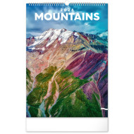 2026 falinaptár MOUNTAINS spirál 33-46 cm