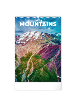 2026 falinaptár MOUNTAINS spirál 33-46 cm