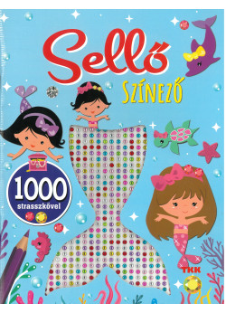 1000 strassz - Sellő színező (BB)