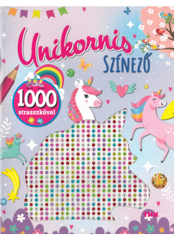 1000 strassz - Unikornis színező (BB)