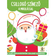 Csillogó színező a Mikulással