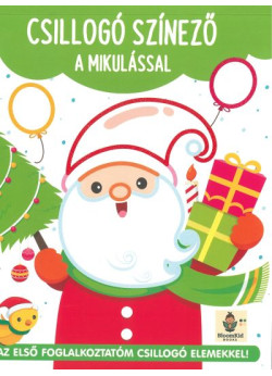 Csillogó színező a Mikulással