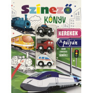Színező könyv - kerekek a pályán