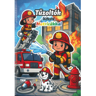 Tűzoltók kifestő - Matricákkal
