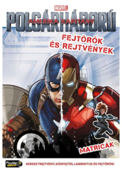 Amerika Kapitány - Polgárháború - fejtörők és rejtvények matricákkal