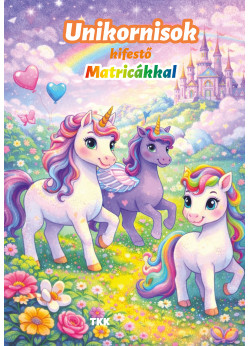 Unikornisok kifestő - Matricákkal