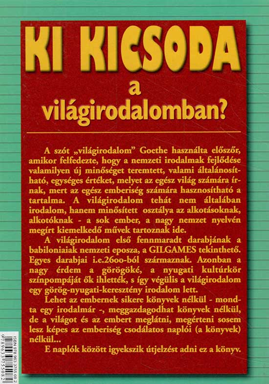 Ki kicsoda a világirodalomban?