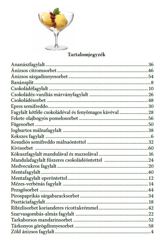 Formás szakácskönyv - Fagylaltok