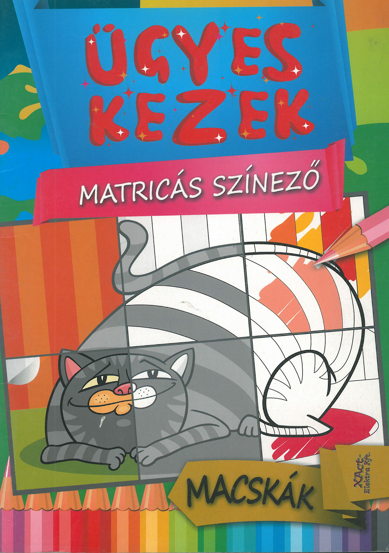 Ügyes kezek - matricás színező - macskák