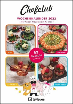 Falinaptár 2022 - Chefclub, német nyelvű, heti beosztás