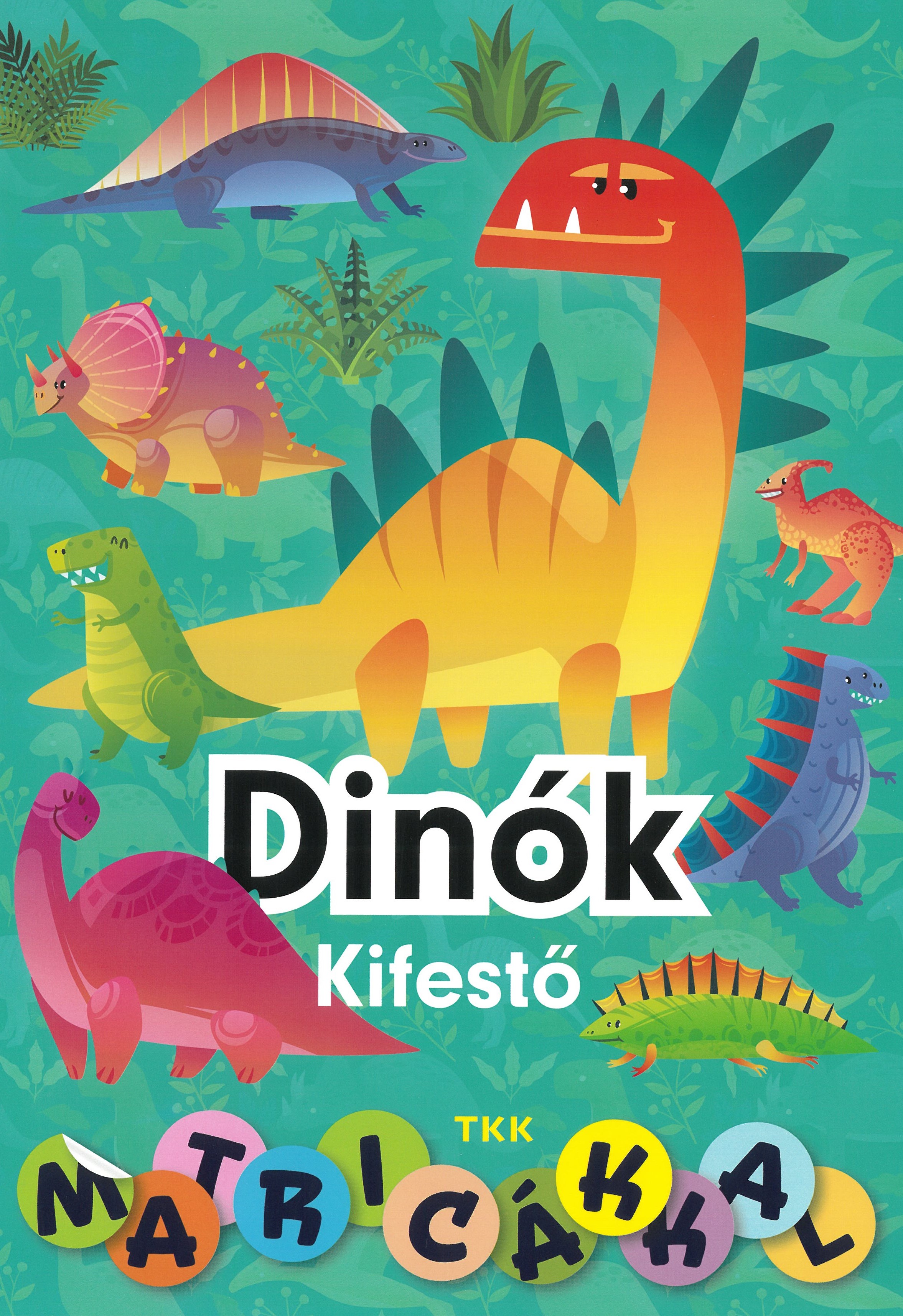 Dinók kifestő - matricákkal