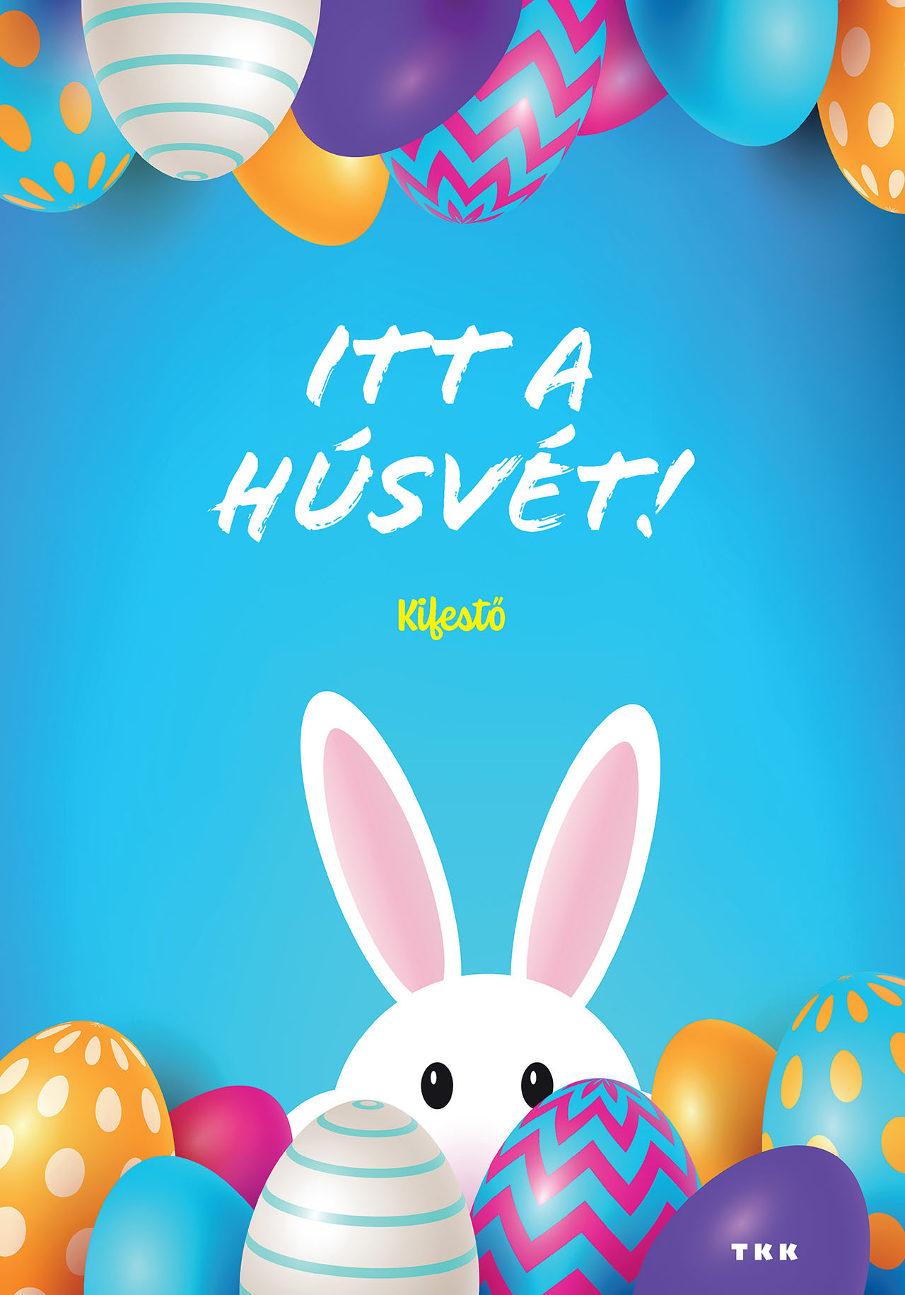 Itt a húsvét - kifestő