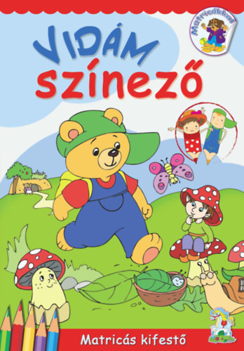 Vidám színező - matricás kifestő