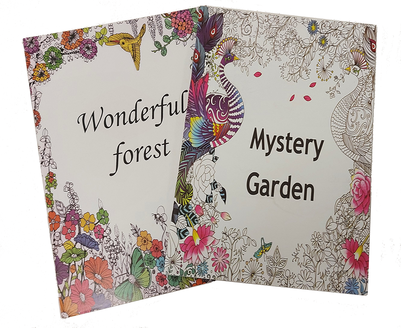 Felnőtt kifestő A5 duo pack Wonderful forest/Mystery garden